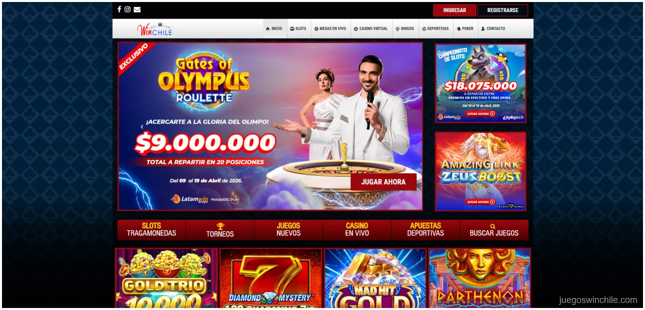 Casino Winchile online: tragamonedas y juegos en vivo disponibles
